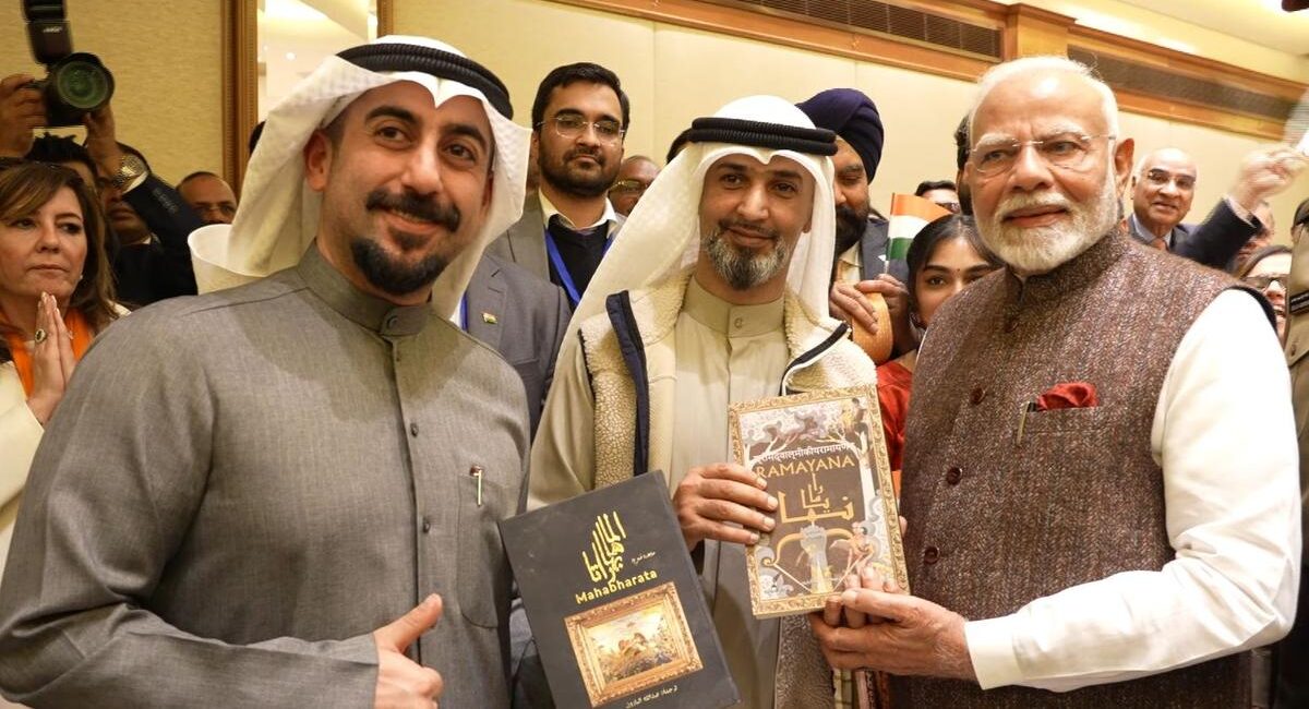 पीएम मोदी पहुंचे कुवैत, तुरही बजाकर भारतीय समुदाय ने किया स्वागत