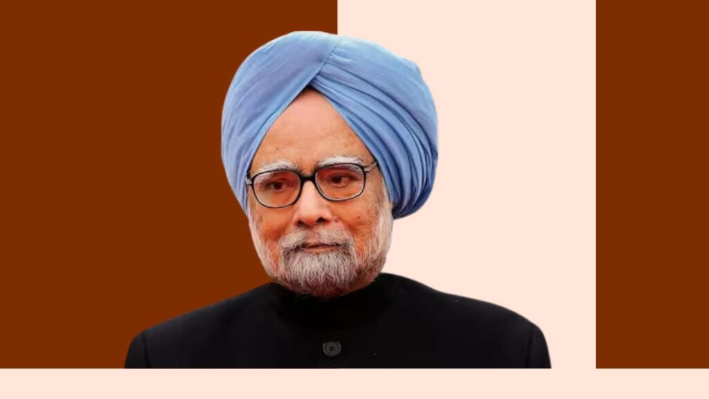 Prime minister Manmohan singh portrait