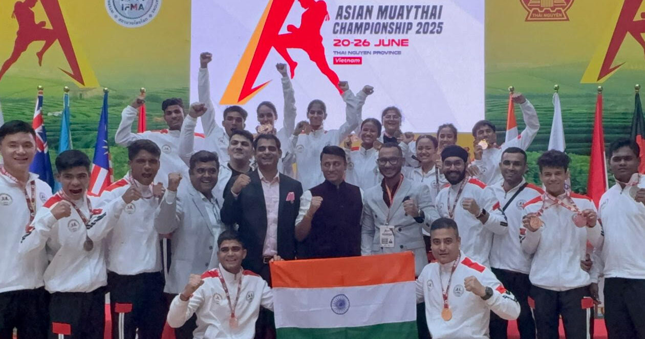 एशियन म्यू थाई चैंपियनशिप में भारत ने तीन रजत पदक सहित जीते 20 पदक