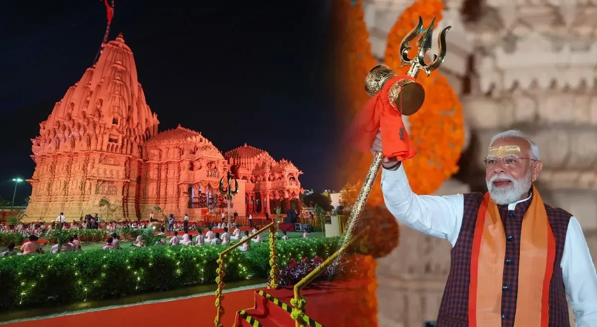 somnath - mandir -Narendra Modi is the Prime Minister of India